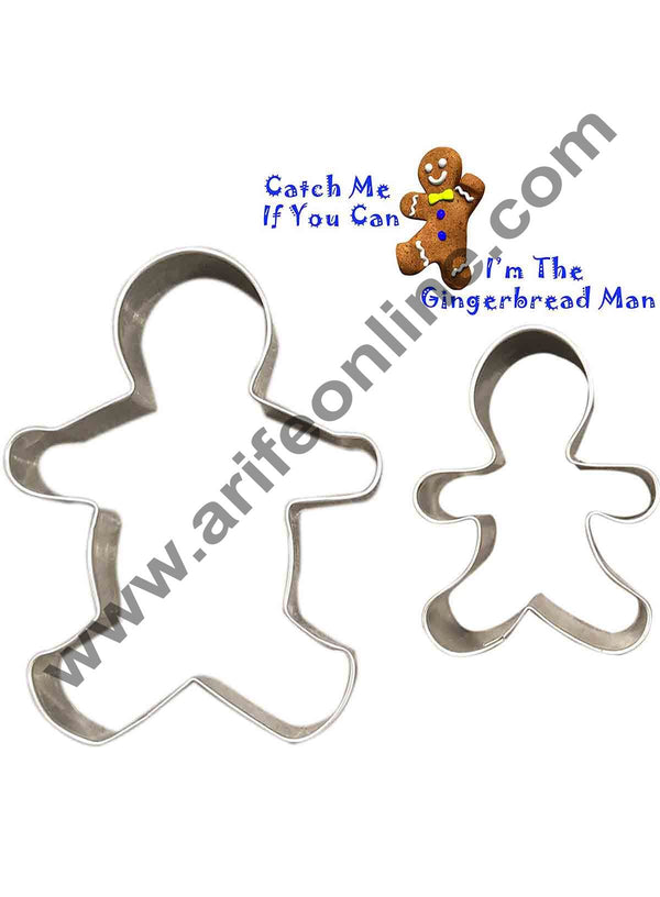 Cake Decor 2Pcs GingerBread Man Shape Cutter Bakeware Mould Biscuit Mould Set Sugar Arts Fondant Cake Decoration Tools …