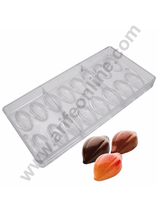 Cake Decor 16 Cavity Cacao Shaped Polycarbonate Chocolate Mould SB-1558