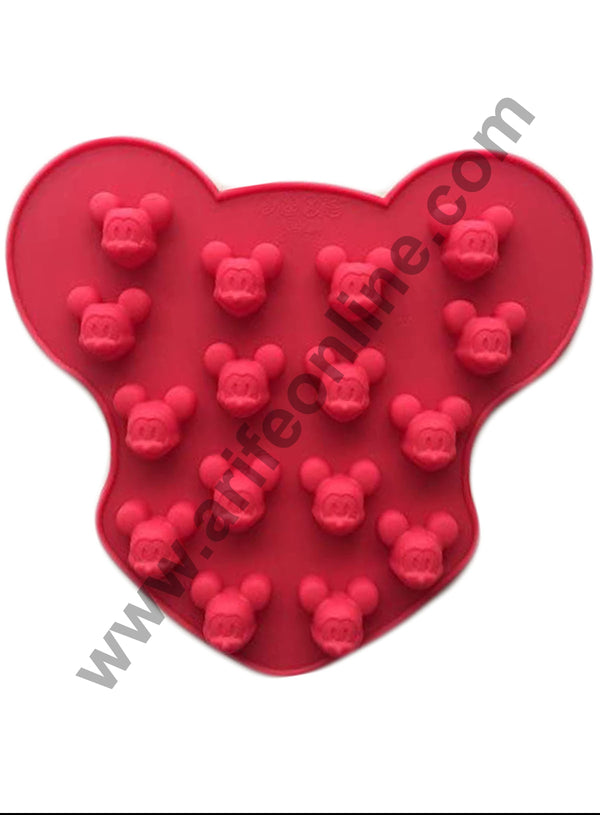 Cake Decor 16 Cavity Mickey Mouse Silicone Chocolate Mold Soap Molds Silicon Moulds Muffin Mould