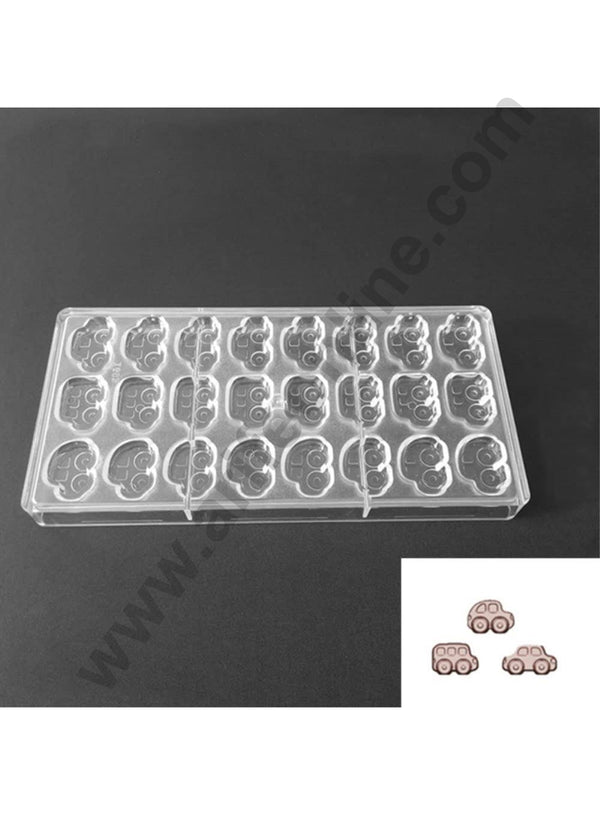 Cake Decor 24 Cavity Car Shaped Polycarbonate Chocolate Mould SB-1693