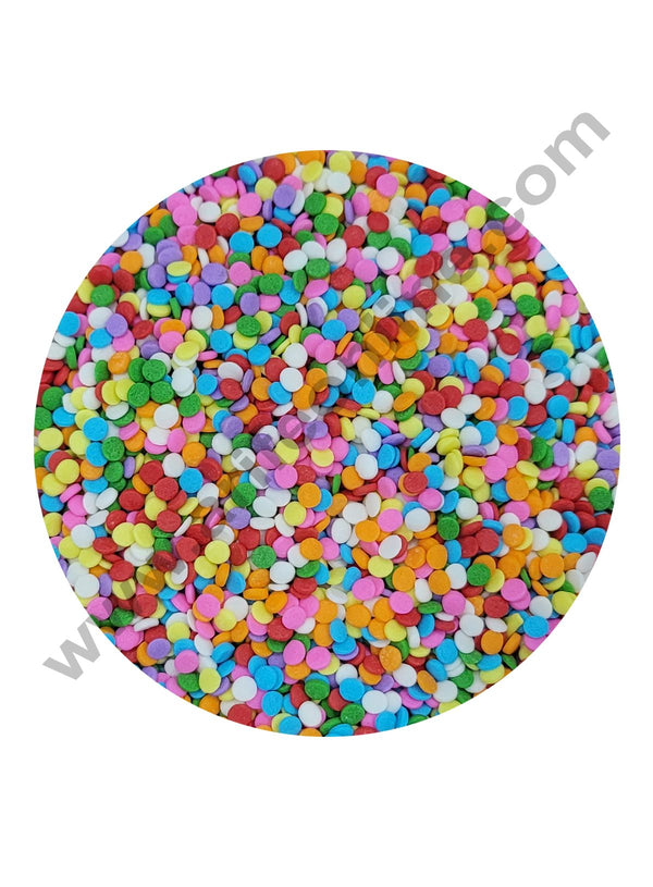 Cake Decor Sugar Candy - Multicolor Confetti Mini Disc (100 gm)