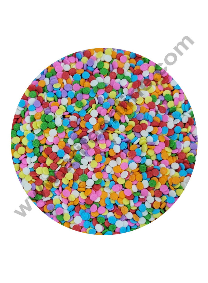 Cake Decor Sugar Candy - Multicolor Confetti Mini Disc (100 gm)