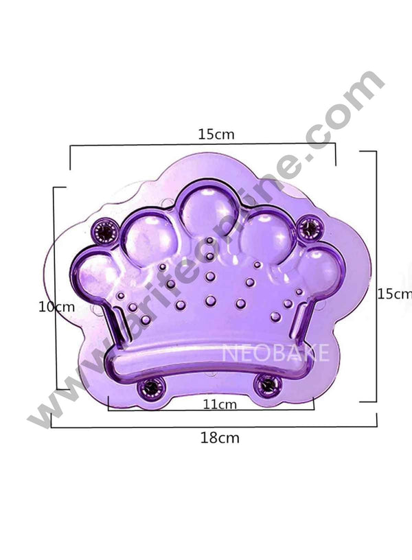 Cake Decor Polycarbonate 3D King Queen Crown Chocolate Mold Cake Decorating Chocolate Mould Tools