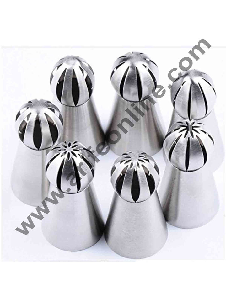 Cake Decor 7Pcs Russian Flower Icing Piping Nozzle Tip Pastry Cake Baking Tool