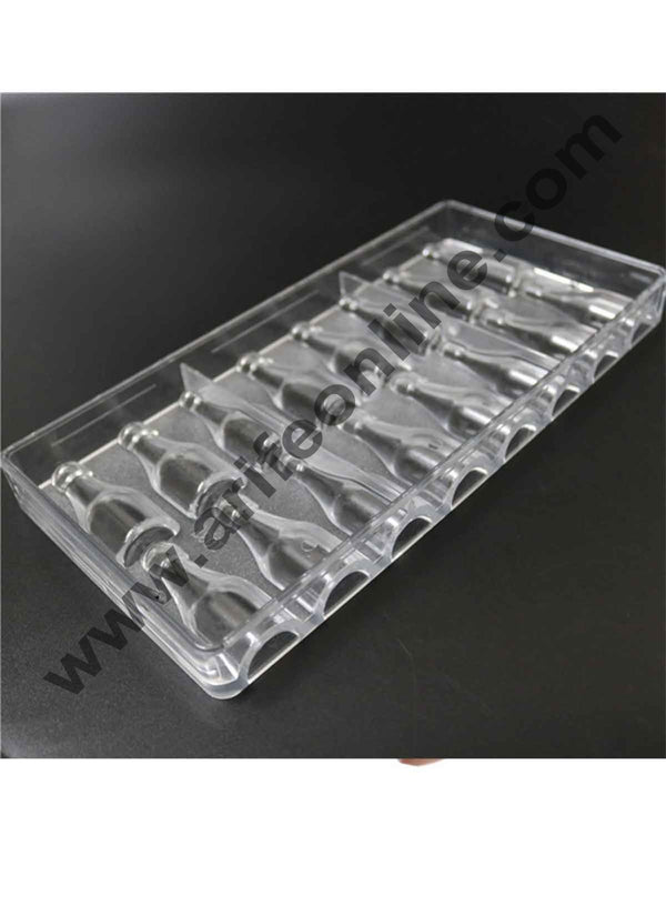 Cake Decor 16 Cavities Bottle Shaped Hard Polycarbonate Chocolate Mould