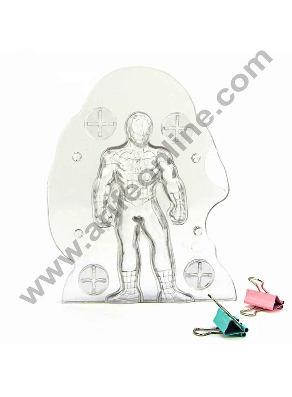 Cake Decor Polycarbonate 3D Spider Man Chocolate Mold Cake Decorating Chocolate Mould Tools