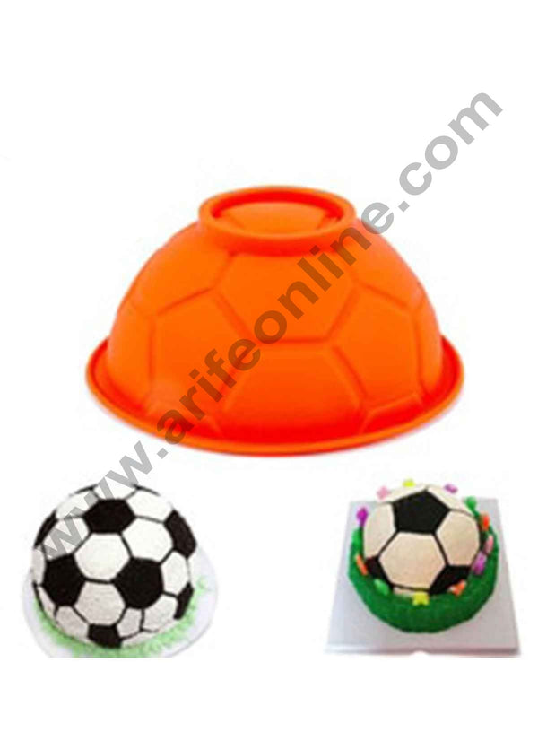 Cake Decor 1pcs 3D Football Soccer Silicone Cake Mould Non-Stick Fondant Chocolate Soap Mousse Molds Cake Decor Baking Tools