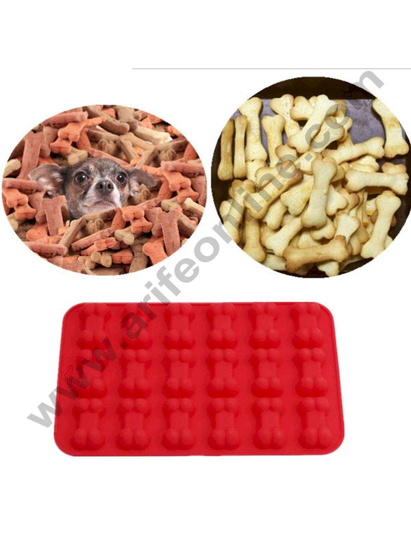 Cake Decor 18 Cavity Dog Bone Silicon Moulds Muffin Mould