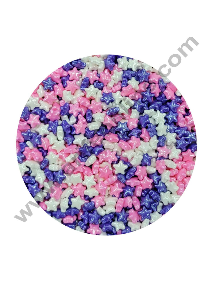Cake Decor Sugar Candy - Multi Color Star Pink White Purple Candy