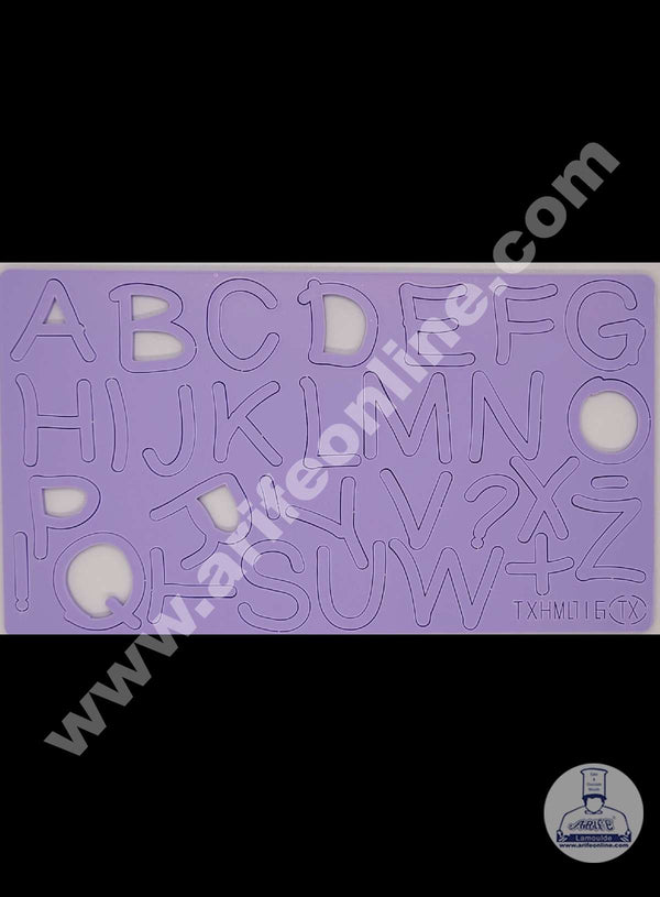 Cake Decor Funky Alphabet Shape Capital Letter Acrylic DIY Stamp Embossed Fondant Cake Decorating TXHMO-16