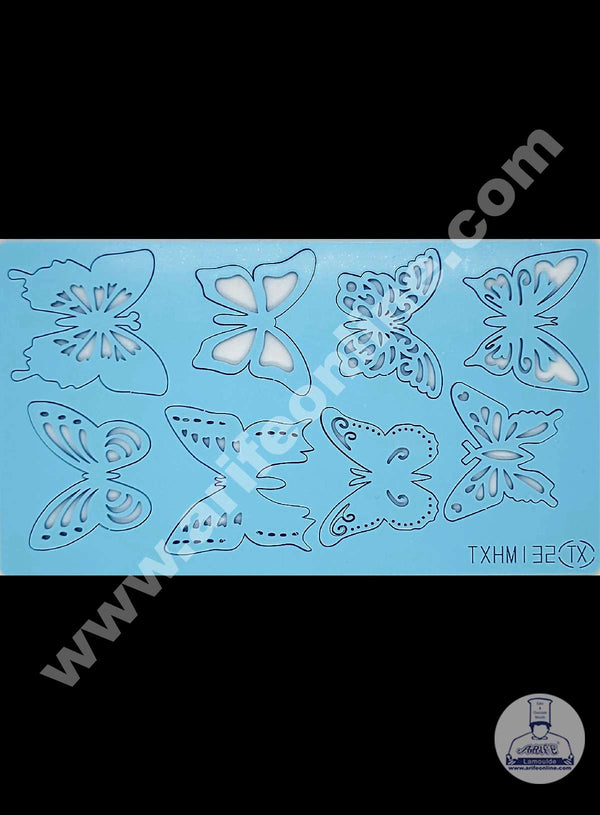 Cake Decor Butterfly Shape Acrylic DIY Stamp Embossed Fondant Cake Decorating TXHMI-32