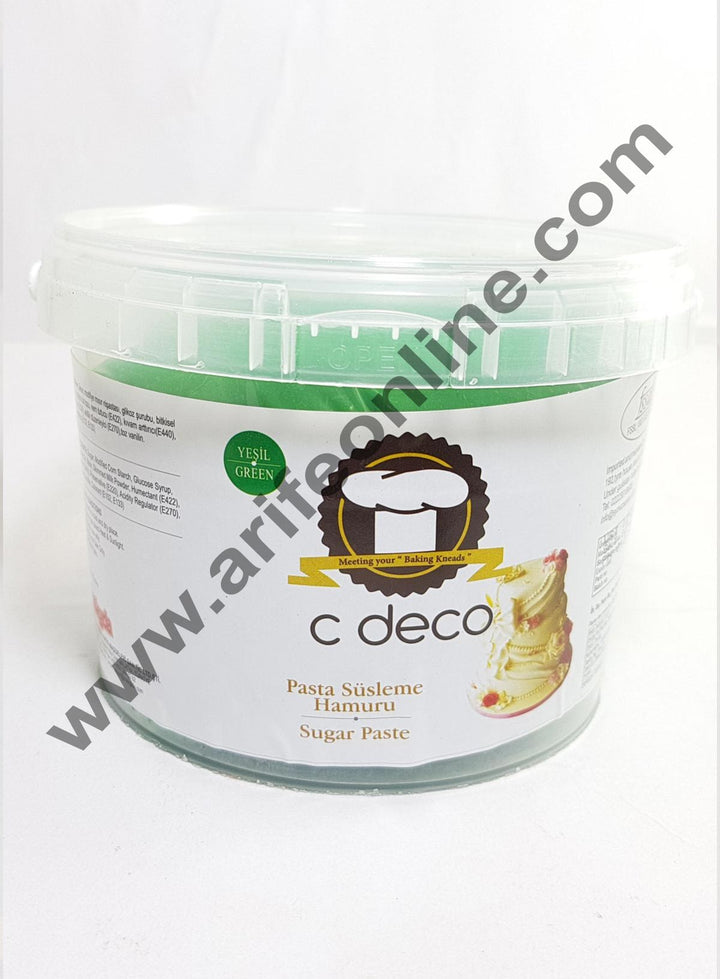 C Deco Sugar Paste (Fondant)-Green 1KG