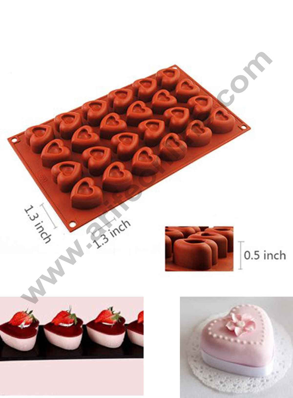 24 Cavity Heart Desing Silicon mould