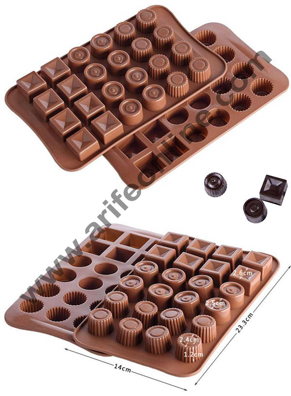 24 Cavity Silicone Chocolate Mould