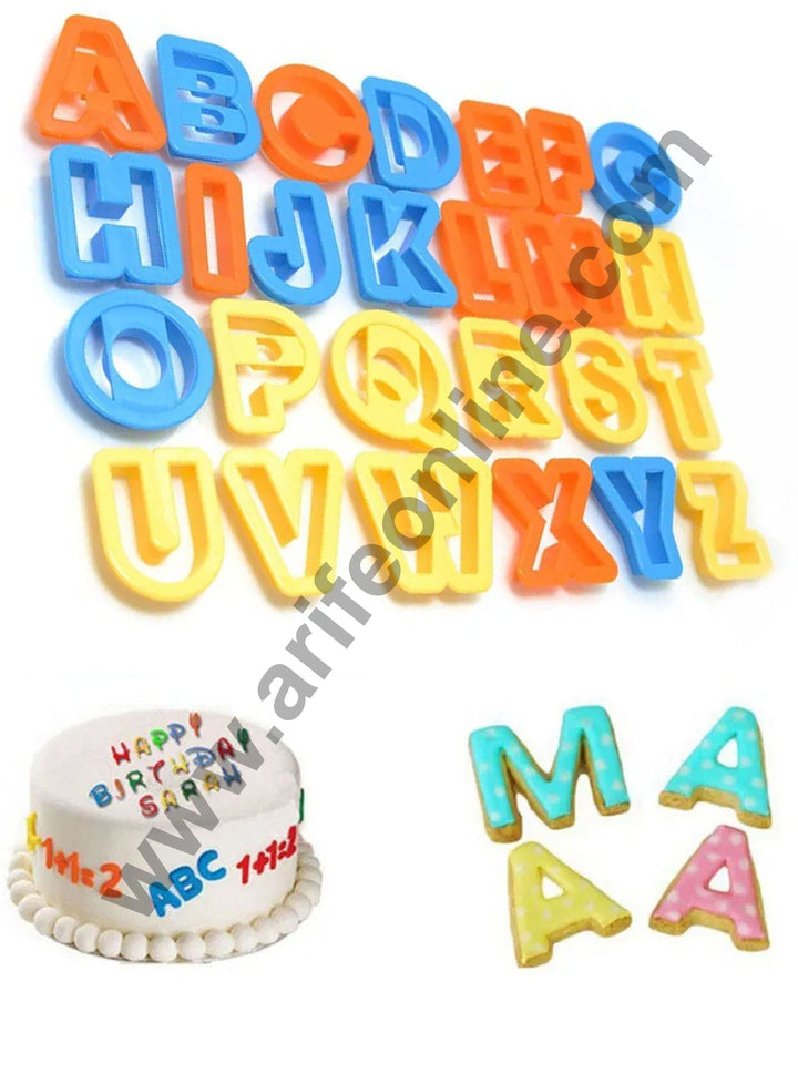 26 Letter Alphabet Plastic Cookie Cutter Set