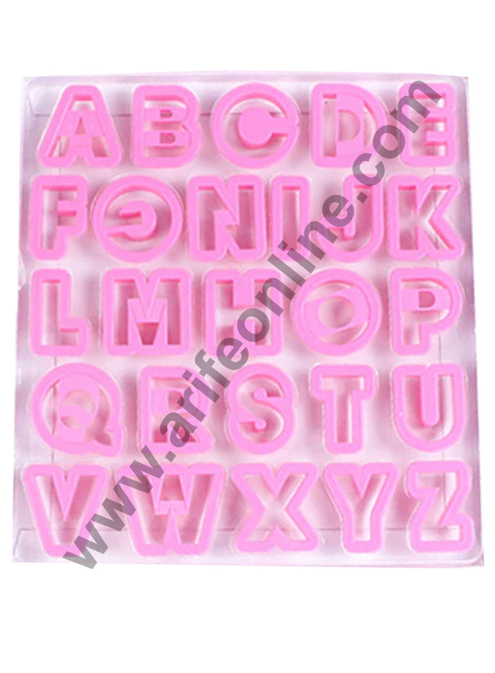 26 Letter Alphabet Plastic Cookie Cutter Set