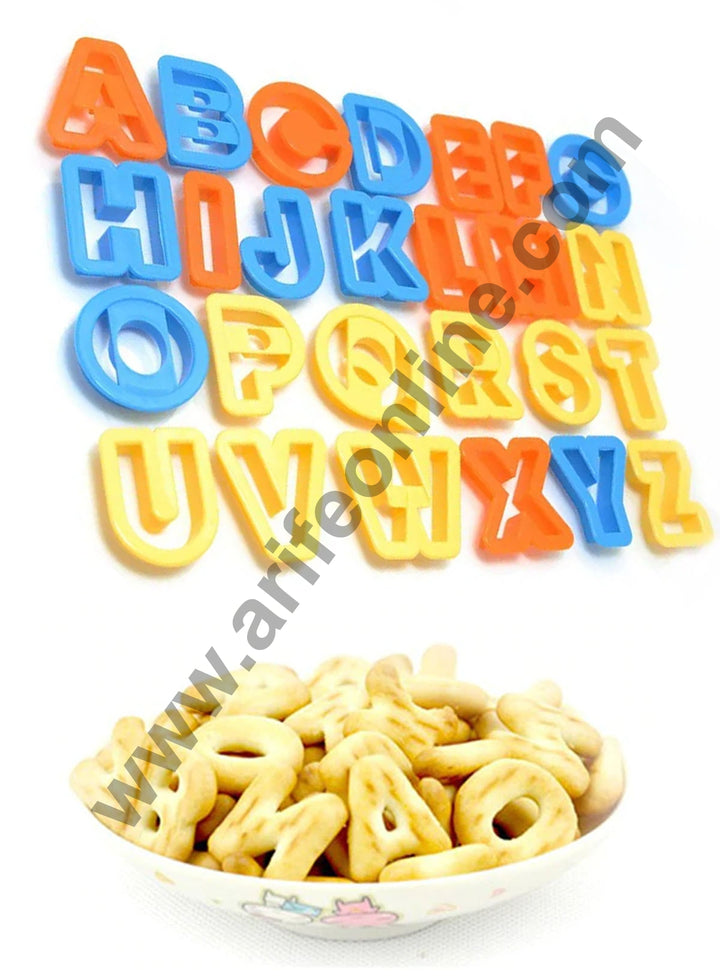 26 Letter Alphabet Plastic Cookie Cutter Set