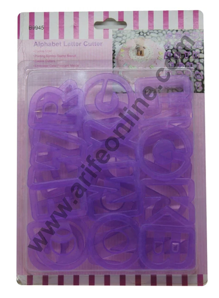 26 Letter Alphabet Plastic Cookie Cutter Set OG