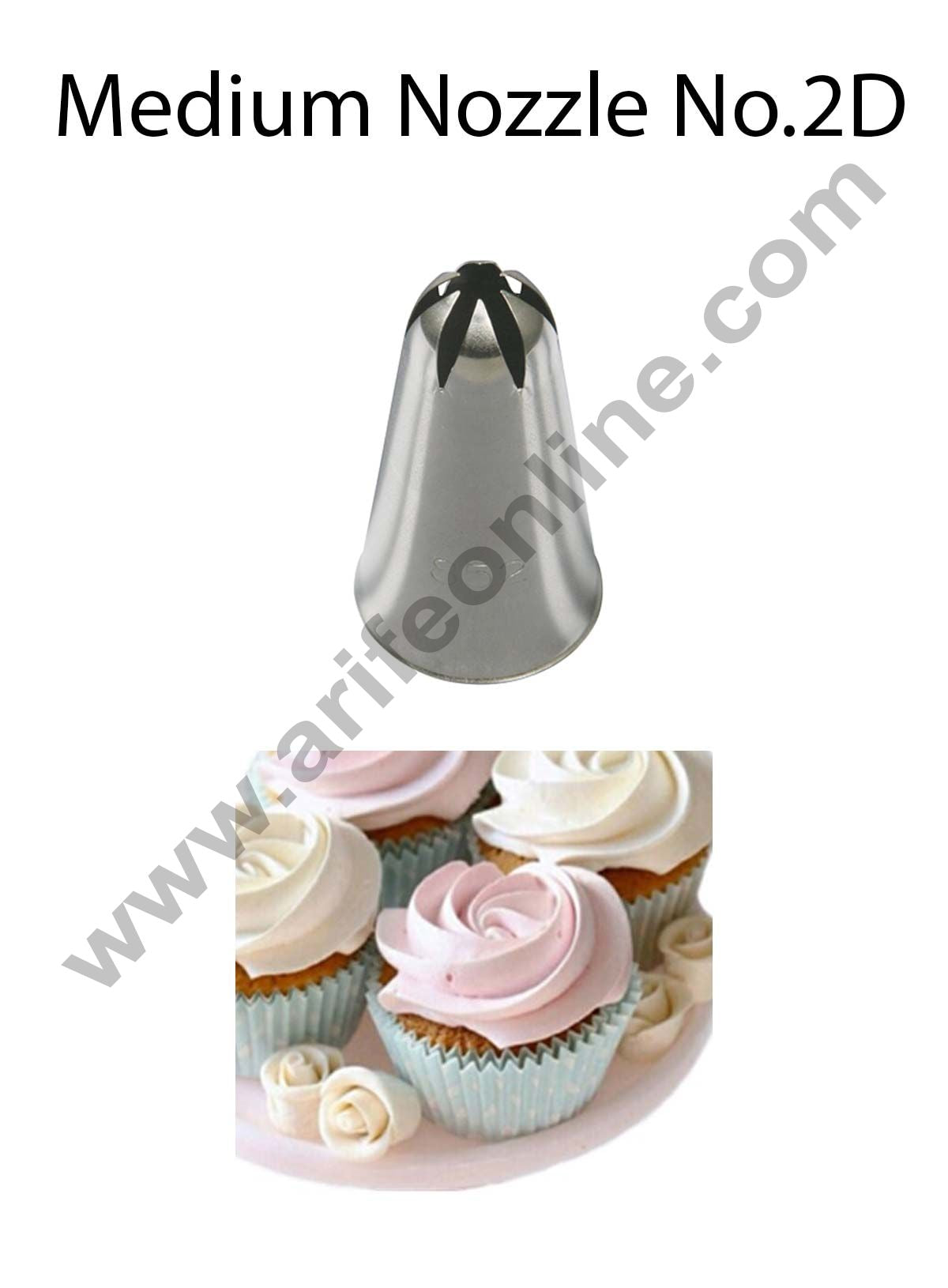 Cake Decor Medium Nozzle No. 2D Closed Star Piping Nozzle