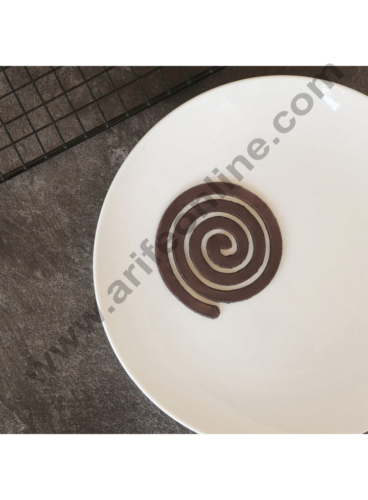 Cake Decor Silicon 3 in 1 Whirlpool Shape Chocolate Garnishing Mould Cake Insert Decoration Mould