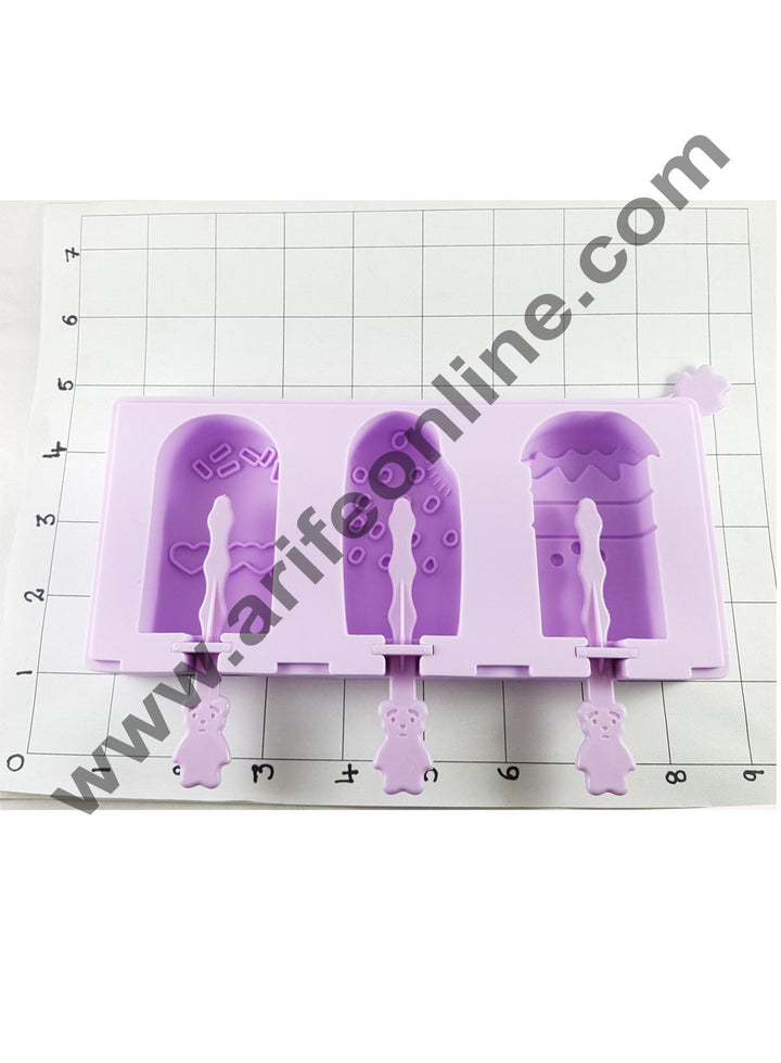 Cake Decor 3 in 1 Bubbles Silicone Popsicle And Cakesicle Molds Tools With Dust Cover Sticks Frozen Mold Kitchen Accessories