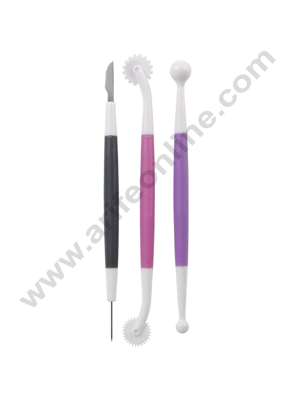 3 pc fondant tool set