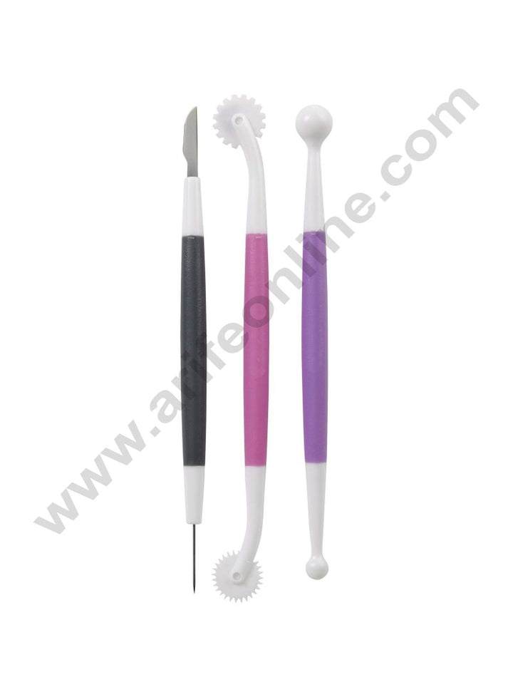 3 pc fondant tool set