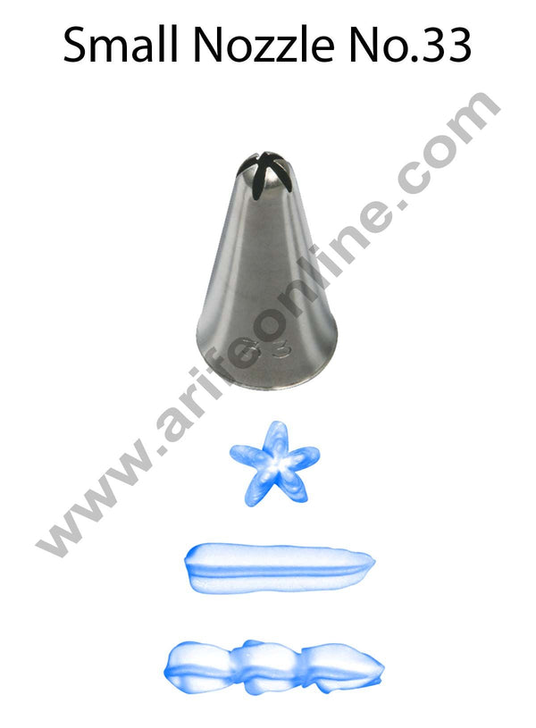 Cake Decor Small Nozzle - No. 33 Closed Star Piping Nozzle