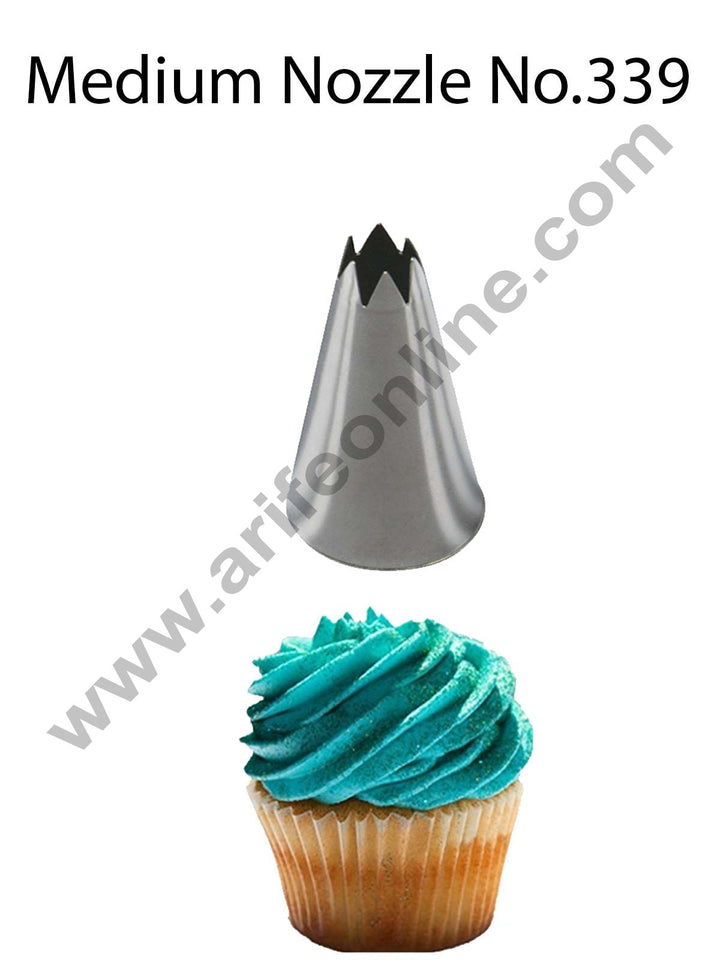 Cake Decor Medium Nozzle - No. 339 Open Star Piping Nozzle