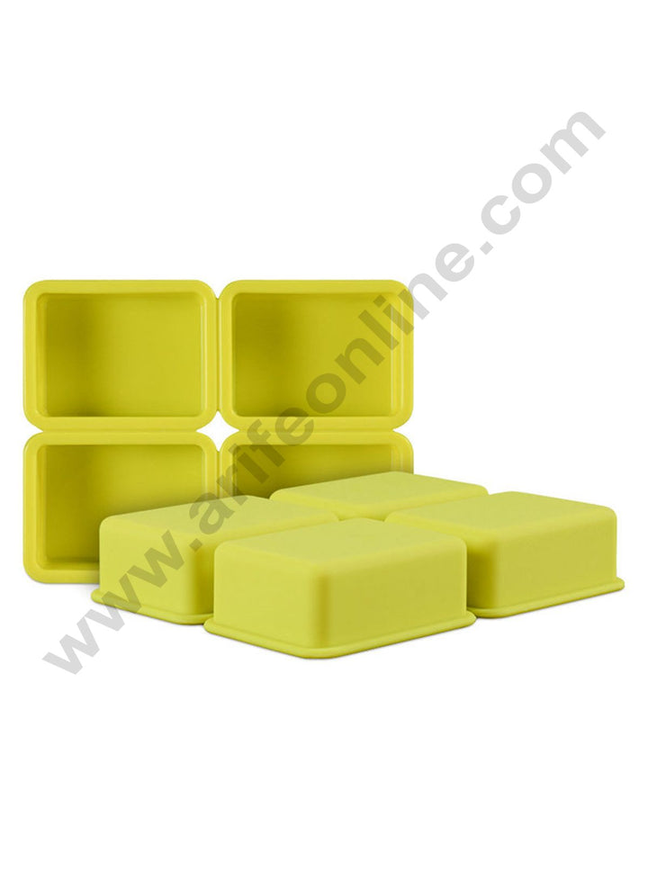 4 Cavity Rectangle Soap Silicon Mould
