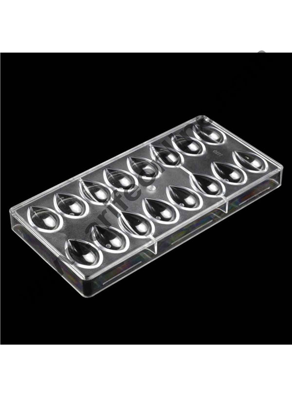 Cake Decor Lotus Shape Polycarbonate Chocolate Mold, 3D Food Chocolate Mould