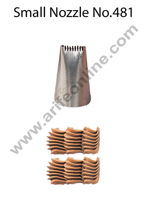 Cake Decor Small Nozzle - No. 481 Basketweave Piping Nozzle