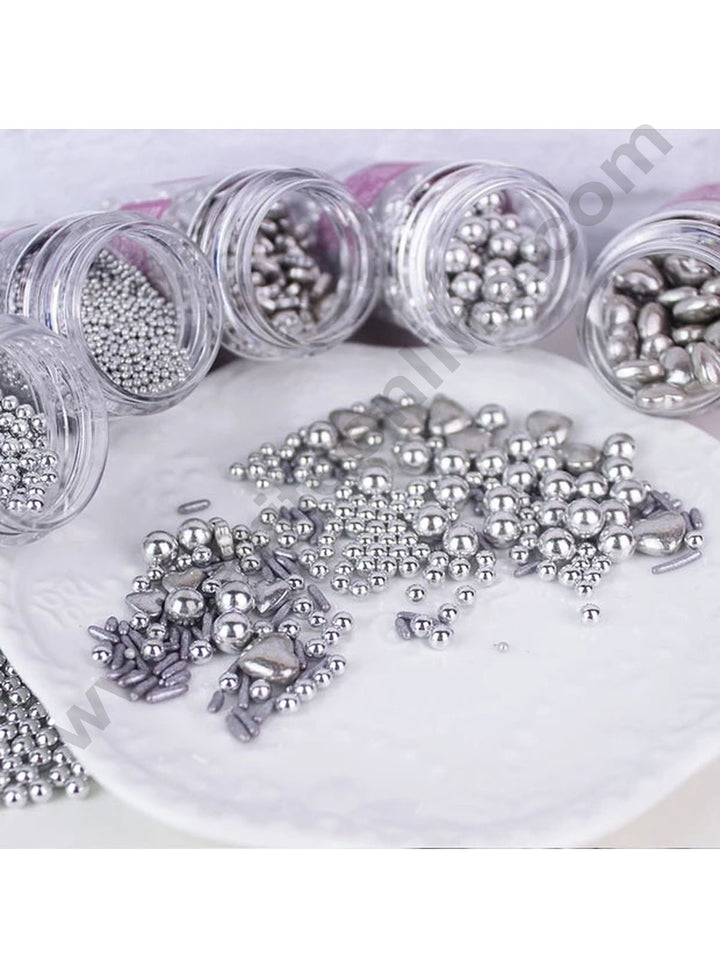 Cake Decor Silver Balls Sugar Candy 2 mm