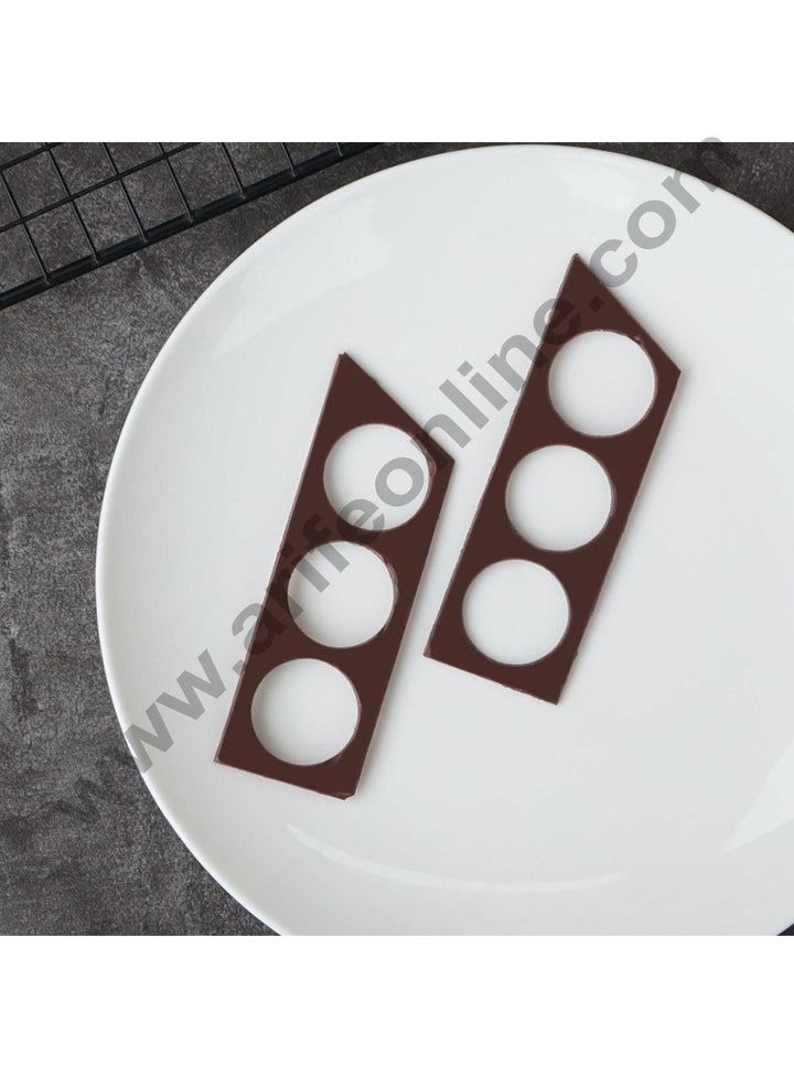 Cake Decor Silicon 5 in 1 Trapezium Shape Chocolate Garnishing Mould Cake Insert Decoration Mould