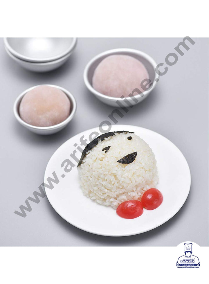 Cake Decor 2pcs Aluminum Half Sphere Ball Cake Mould, Round Cake Molds,Dome Cake Moulds ( 3 inch Diameter X 1.5 inch Height) No.3