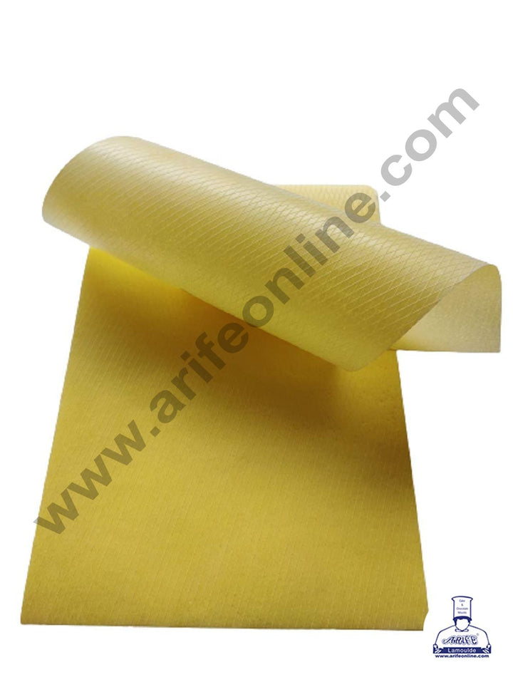 Cake Decor Edible Wafer Paper Sheet for Cake Decoration Size: A4 Sheet (10 Pcs Pack) Yellow