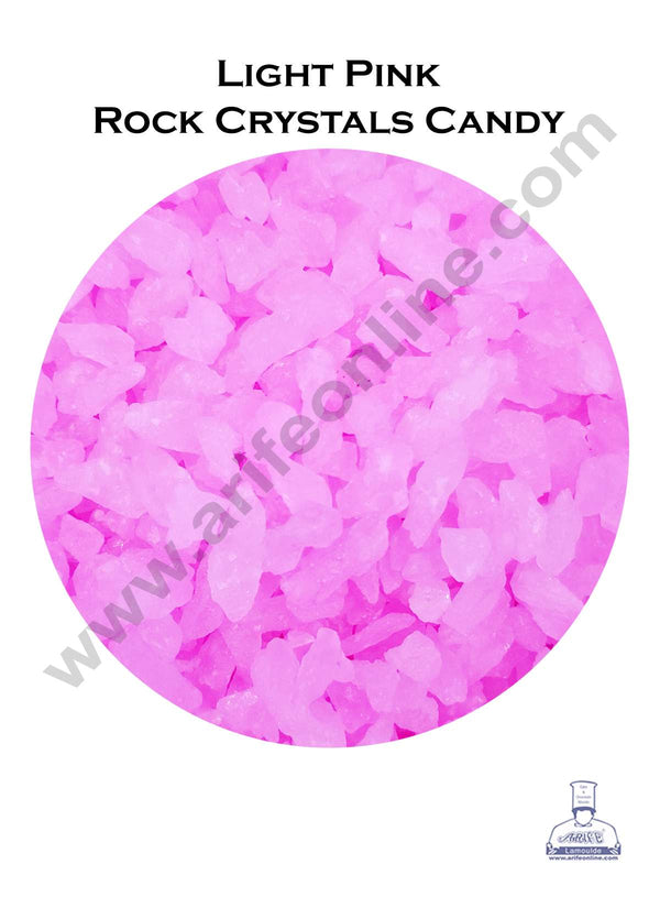 Cake Decor Rock Crystals Candy Sprinkles For Geode Cake - Light Pink - 500 gmq