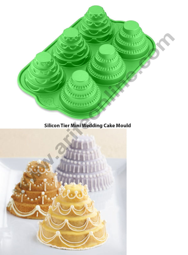 6 cavity 4 tier Mini Wedding cake SBSM-125