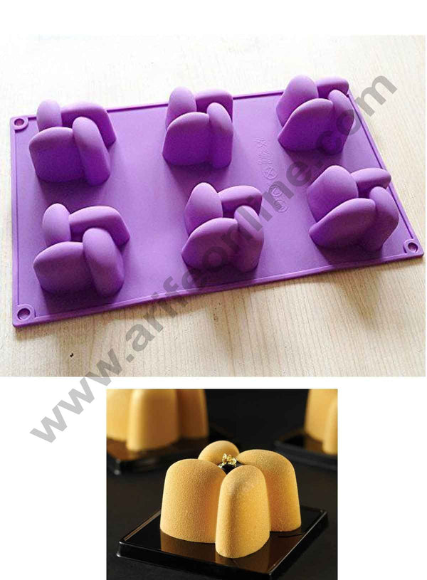 6 cavity silicon muffin mould SBSM-334