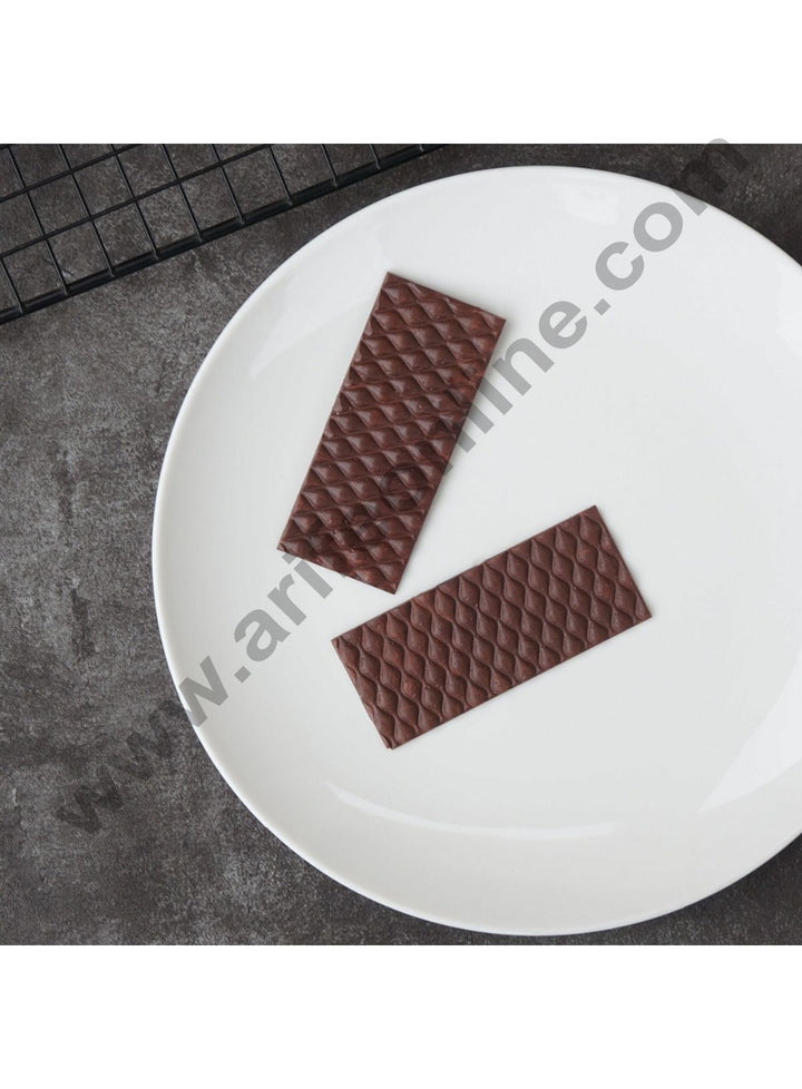 Cake Decor Silicon 6 in 1 Bar Shape Shape Chocolate Garnishing Mould Cake Insert Decoration Mould