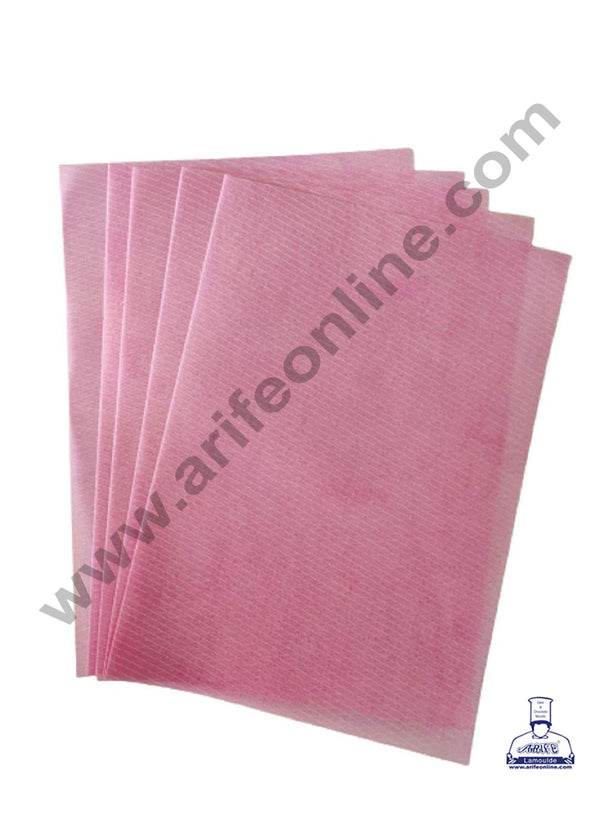 Cake Decor Edible Wafer Paper Sheet for Cake Decoration Size: A4 Sheet (10 Pcs Pack) Pink