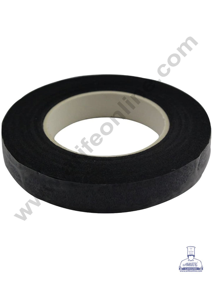 Cake Decor Artificial Flower Floral Tape Stamen Wrapping Florist Tape Self-Adhesive Bouquet Floral Stem Tape - Black