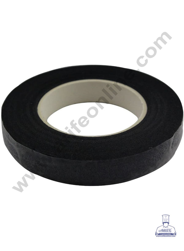 Cake Decor Artificial Flower Floral Tape Stamen Wrapping Florist Tape Self-Adhesive Bouquet Floral Stem Tape - Black