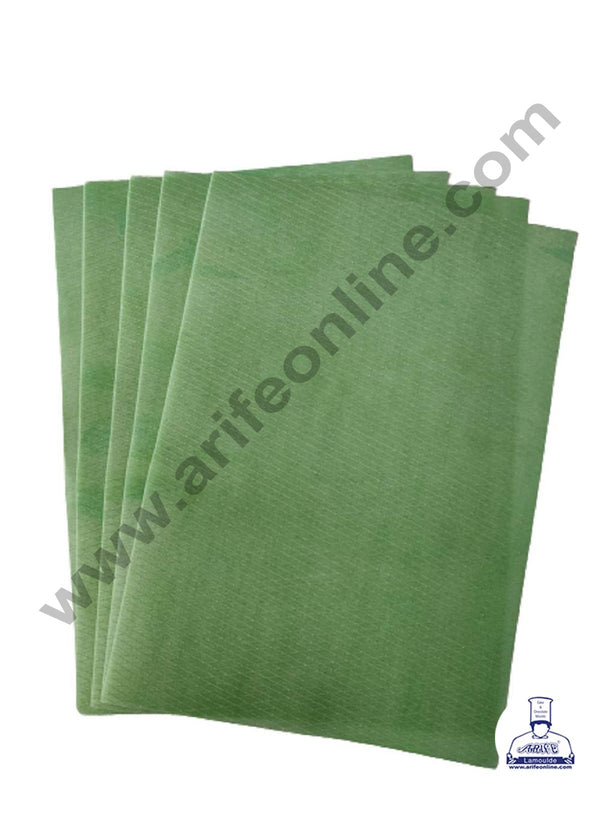 Cake Decor Edible Wafer Paper Sheet for Cake Decoration Size: A4 Sheet (10 Pcs Pack) Green