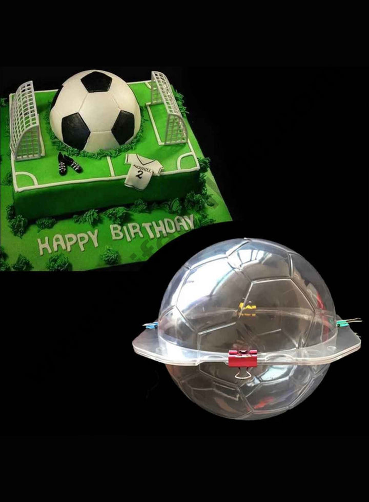 Cake Decor Polycarbonate 3D Football Chocolate Mold Cake Decorating Chocolate Mould Tools