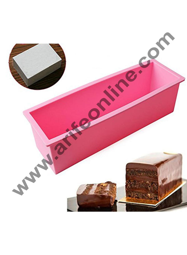 Cake Decor Silicon Rectangular Soap /Cake /Loaf Mold Size :27 x 8.8 x 8 CM (Output Weight : Approx 1.5 Kg)