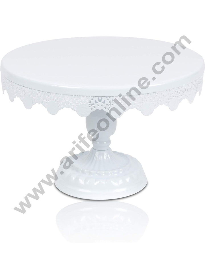 Cake Decor White Metal New fancy Cake Pop display Stand and Cupcake stand (30cm Diameter x 17cm Height)