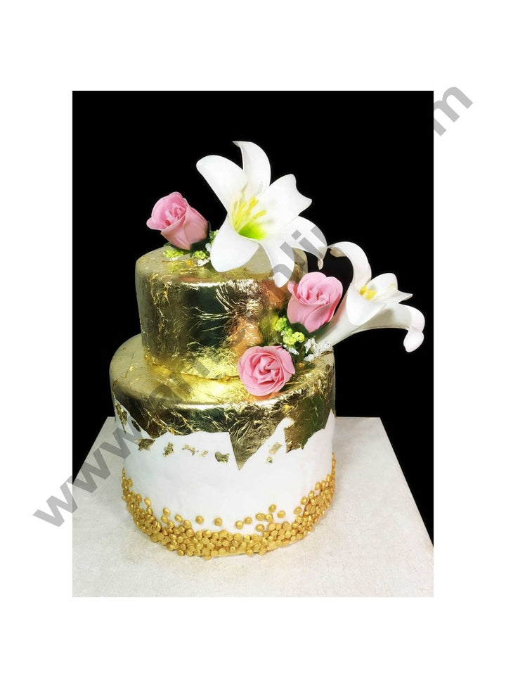 Buy GSWC 24K Edible Gold Leaves for Cakes Bakers and Facial, 2 x 2 inch  (Pack of 46) Online at Best Prices in India - JioMart.