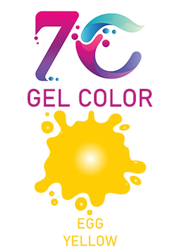 7C Edible Gel Color Food Colouring for Icing, Cakes Decor, Baking, Fondant Colours - Egg Yellow