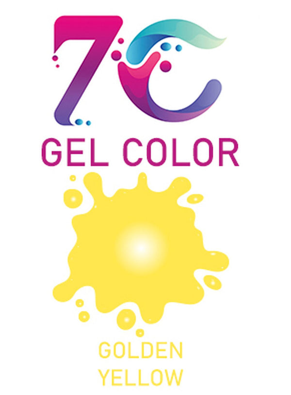 7C Edible Gel Color Food Colouring for Icing, Cakes Decor, Baking, Fondant Colours - Golden Yellow